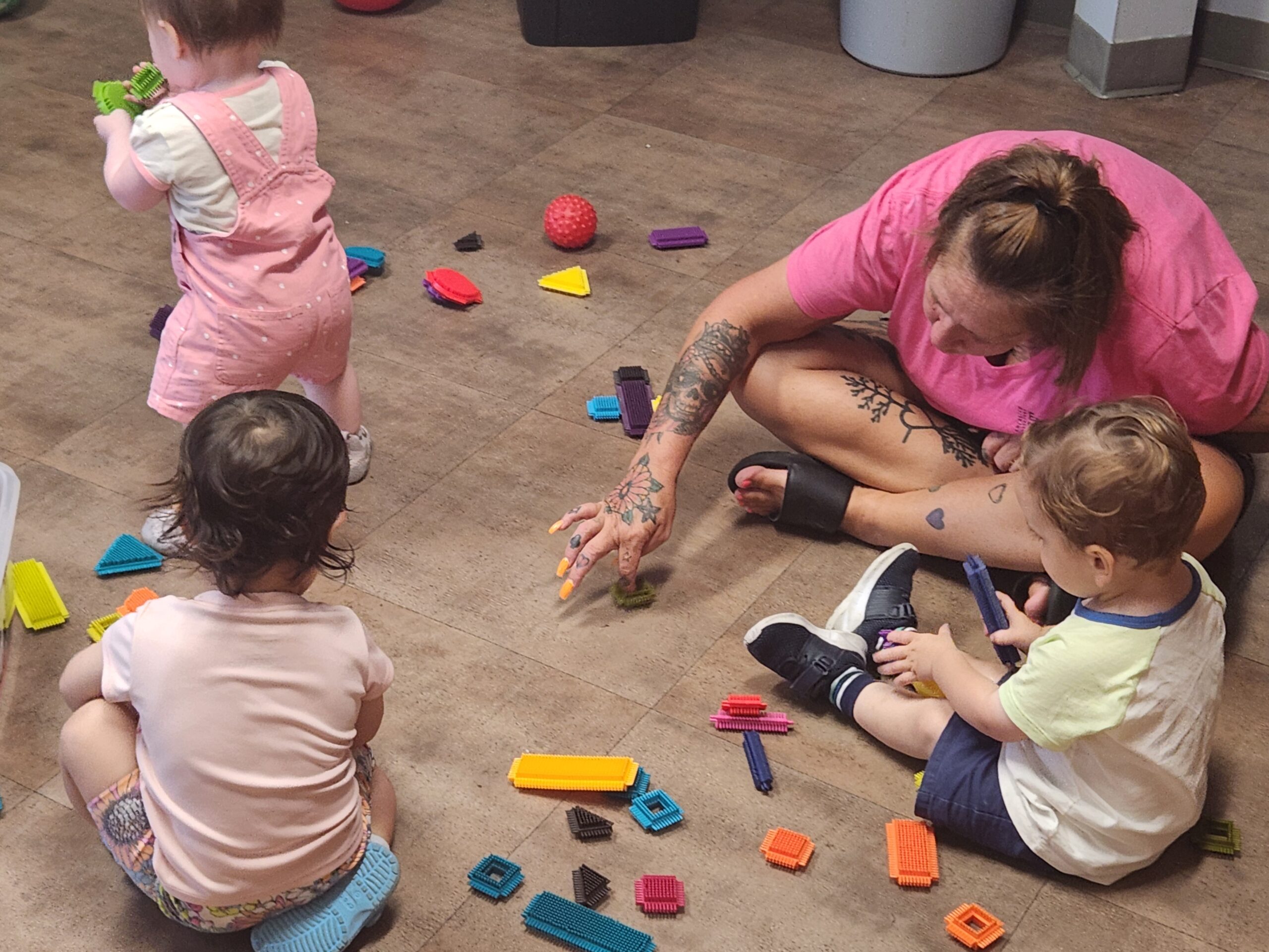 Toddlers playing in Lancaster Early Education Center's Toddler Program Class