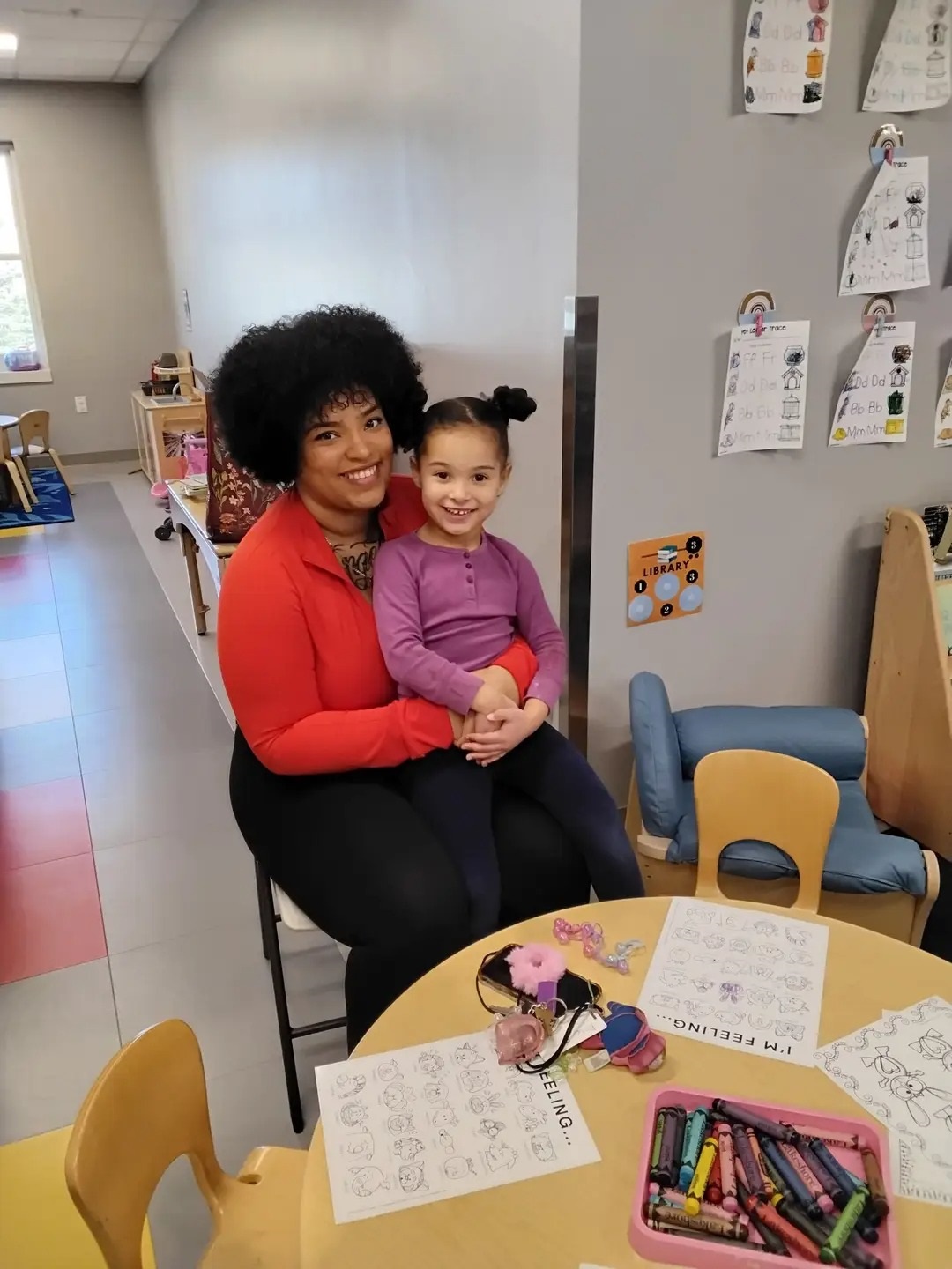 Valentines Day with preschoolers at Lancaster Early Education Center